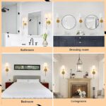 Wireless Rechargeable Wall Lights | Battery Operated Wall Lights Indoor & Outdoor Sconces with 5000mAh Battery | Adjustable Brightness & Color Temperature | Easy Installation for Bedroom, Room & More [Energy Class A+]