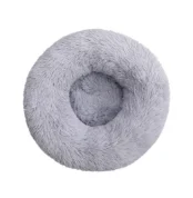 Dog Bed Donut Soft Round Plush Cat Beds For Calming Pet Anti Anxiety Washable UK