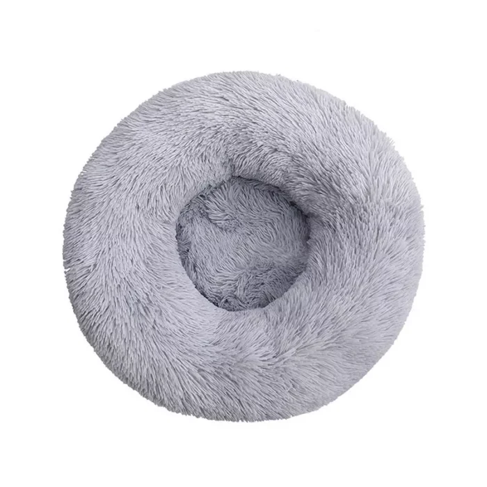 Dog Bed Donut Soft Round Plush Cat Beds For Calming Pet Anti Anxiety Washable UK