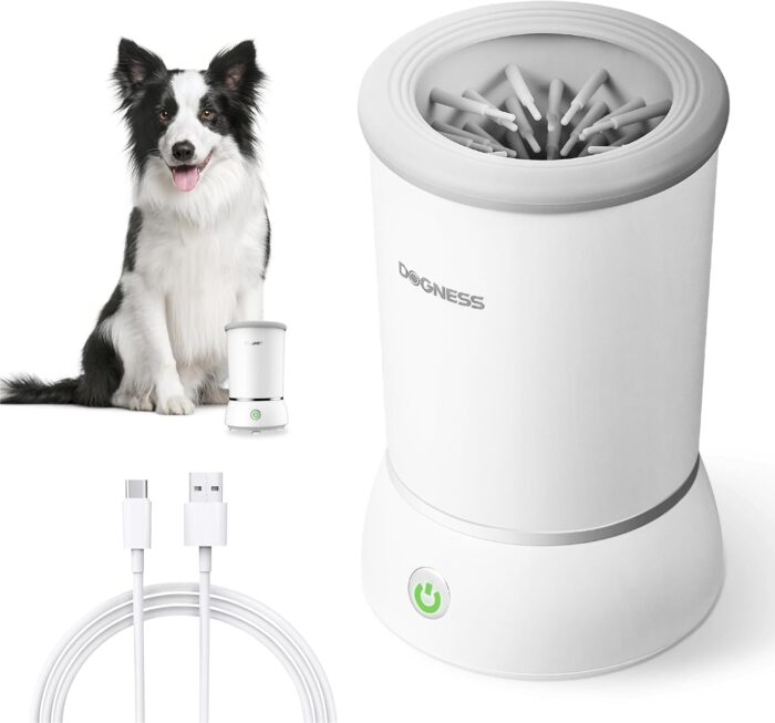 Dog Paw Cleaner, Automatic Paw Cleaner for Dogs with Soft Silicone, 2000mAh, USB Quick Charge, 360° All-round Pet Paw Cleaner, Gentle on Dog Paw Washer for Massage Grooming Dirty Claws