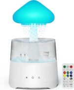 Cloud Humidifier Rain Water Drip Diffuser Humidifier 450ML with Remote Mushroom Lamp Humidifier Rain Sounds Humidifier Air Humidifiers for Bedroom Desk