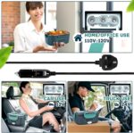 Electric Lunch Box Heater - Portable Food Warmer for Truck, Car, Office, Camping & Travel - 3-in-1 Adult Lunch Box - Green