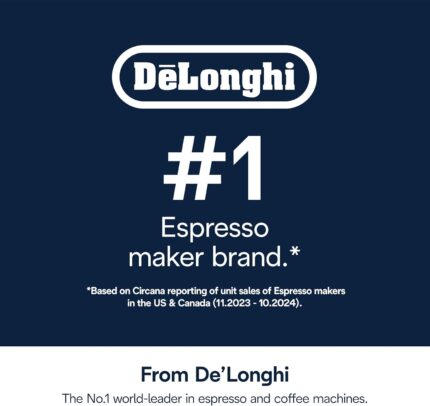 De'Longhi EcoDecalk Descaler DLSC500, 5 Decalcification Doses, Coffee Machine Descaler, Coffee Machine Maintenance Accessory, Plant-Based Ingredients,...