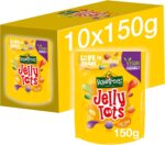 Rowntree's Jelly Tots Sweets Sharing Bags, Vegan Friendly, 10 x 150 g
