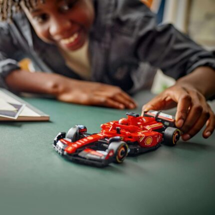 LEGO Speed Champions Ferrari SF-24 F1 Race Car Toy with a Collectible Formula 1 Driver Minifigure - Model Kit for 10+ Year Old Boys & Girls or Adult Motorsport Fans - Gift for Father's Day - 77242