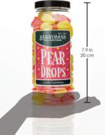 Original Pear Drops Retro Boiled Sweets Gift Jar By Berrymans Sweet Shop - Classic Sweets, Traditional Taste.