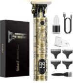 Beard Trimmer Hair Clippers Men,Cordless Rechargeable Hair Trimmer for Men,Premium Professional Barber Grooming Set with Zero Gapped T Blade Shaver & LCD Display Gift