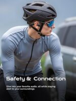 Mozone Bone Conduction Headphones,Open-Ear Bluetooth 5.3 Wireless, IPX7 Waterproof Sport Earphones with 12H Playtime & Magnetic Fast Charge, Secure Fit for Running, Cycling, Hiking,Gym