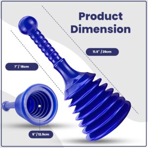 Sink & Toilet Plunger – Heavy Duty, Blue.