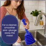 Sink & Toilet Plunger – Heavy Duty, Blue.