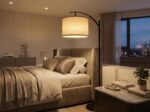 Arc Floor Lamp for Living Room with LED Smart Bulb, 3 Light Modes, Remote Control & Rotatable Linen Shade, Black Standing Floor Lamp - Image 2
