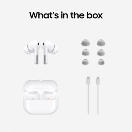 Samsung Galaxy Buds 3 Pro AI True Wireless Bluetooth Earbuds, White (2 Years Warranty)