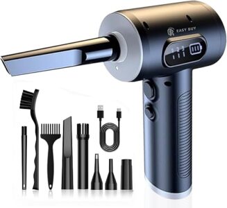 Cordless Electric Air Duster 68W | Powerful High-Speed Air Blower 50,000–100,000 RPM, 8.6–12.5 m/s, 6000mAh Rechargeable Battery Ideal for PC, Laptop, Keyboard, Electronics & Home Cleaning