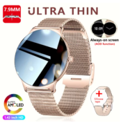 ChiBear Ultra Thin Fashion Smart Watch Women Screen Always Display Time Sports Bracelet Bluetooth Call AMOLED Smartwatch Woman