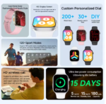 NEW Global Smartwatch For Apple Watch 1.83 Screen Multi Sport Mode Wireless Bluetooth Call Heart Rate Monitor For Men Women