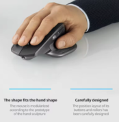 Logitech MX Master2s Wireless Bluetooth Mouse for Office iPad Laptop Desktop Computer Rechargeable Model