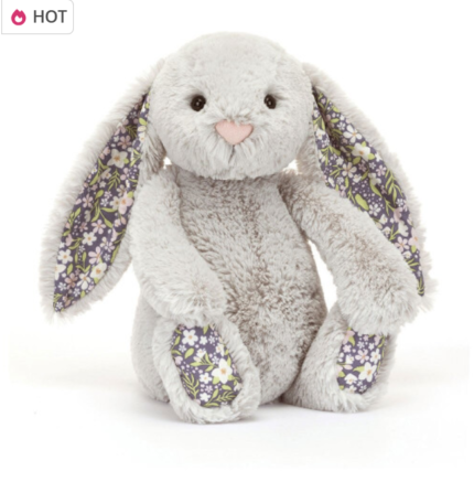 (Blossom Silver Bunny 'Bloom') Plush toys, birthday gifts, Valentine's Day gifts, surprise gifts