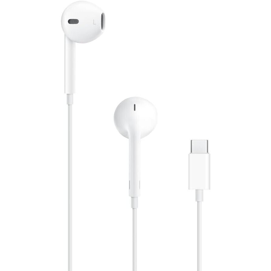 apple-earpods-usbc-wired-earphones-white-uk.jpg Apple EarPods USB-C wired earphones white with USB-C connector – full set view, UK