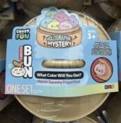 Crazy Fun holographic squishy bun mystery dumpling toy front packaging