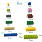 600pcs DIY Building Blocks Thin Figures Bricks Lamp 12Colors Educational Creative Size Compatible With 4037 Toys for Children - Image 5
