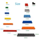 600pcs DIY Building Blocks Thin Figures Bricks Lamp 12Colors Educational Creative Size Compatible With 4037 Toys for Children - Image 6
