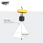 FFC1108-1 Alarm 100M Portable Sonar Fish Finders 45 Degrees Sonar Coverage Echo Sounder Alarm Transducer Lake Sea Fishing - Image 5