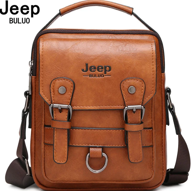 Sf16fdeae31fc4fde87bc997c89da12fbJ.webp JEEP BULUO Multi-function Business Handbags Men New Man's Shoulder Bag Large Capacity Leather Messenger Bag Crossbody Big Brand - Image 1