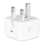 20W USB-C charger UK plug in white with 3 pins
